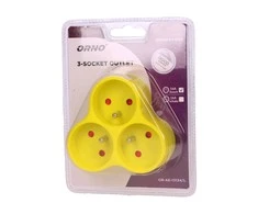 Orno Rozgałęźnik Skirstytuvas 3x2P+Z, gelsvai žalias