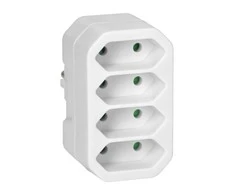 Orno Rozgałęźnik 4x2P euro skirstytuvas, baltas