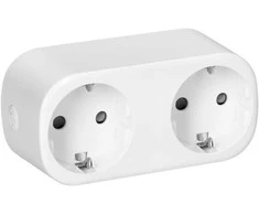 Orno Rozgałęźnik „Tuya Smart Wi-Fi“ dvigubas belaidis skirstytuvas, „Schuko“, baltas