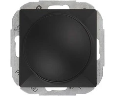 Ściemniacz „Pearl“ LED rotacinis reguliatorius, 230 V, 50 Hz, Pmin: 3 W, Pmax: 35 W, SO-1P/LED, juodas