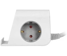 Orno Listwa Stalinis maitinimo lizdas su USB įkrovikliu, varžtiniu tvirtinimo spaustuku ir 1,4 m laidu, 2x2P+Z (Schuko), 4xUSB, baltas