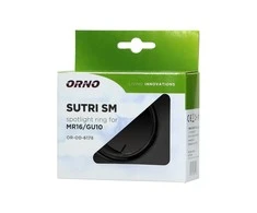Orno SUTRI SM dekoratyvinis rėmelis prožektoriui, MR16/GU10, max 7W, kvadratinis, reguliuojamas, juodas