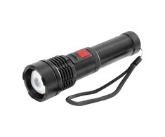 Orno Pakraunamas LED žibintuvėlis VIRONE Tactical, 12W, 800lm, pakraunamas USB, juodos spalvos