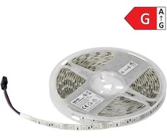 LED juostelė Orno LED juosta 12V, 5050, 60L/m, 14.4W/m, IP63, RGB, 5m