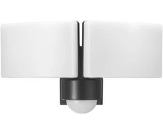 Orno TOS DUO LED 2x20W dvigubas sodo prožektorius su PIR, 2x1600lm, IP65, 4000K, PC, pilkas