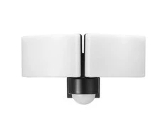 Orno TOS DUO LED 2x20W dvigubas sodo prožektorius su PIR, 2x1600lm, IP65, 4000K, PC, juodas