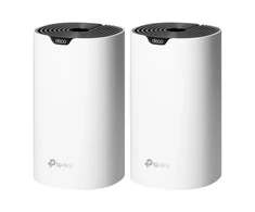 Maršrutizatorius Orno TP-LINK | AC1900 viso namo tinklinio „Wi-Fi“ sistema | „Deco S7“ (2 vnt. pakuotė) | 802.11ac | 10/100/1000 Mbit/s | Ethernet LAN (RJ-45) jungtys 1 | Tinklo palaikymas: Taip | MU-MiMO: Taip | Ne, mobilusis plačiajuostis ryšys: | Antenos tipas: Vidinė