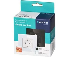 Orno Lizdas „Tuya Smart Wi-Fi“ viengubas lizdas, „Schuko“, baltas