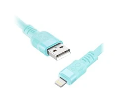 Orno Kabelis USB-A - „Lightning eXc WHIPPY Pro“ laidas, 2 m, 12 W, greitas įkrovimas, pastelinių spalvų mišinys