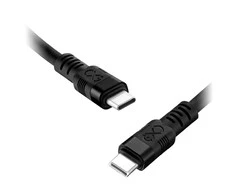 Orno Kabelis USB-C - USB-C eXc WHIPPY Pro laidas, 0,9 m, 100 W, greitas įkrovimas, tamsių spalvų mišinys