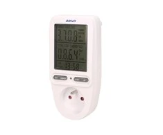 ORNO vatmetras su energijos skaičiuokle 230 V lizdui su LCD ekranu