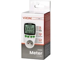 Virone Orno Vieno tarifo vatmetras, energijos skaičiuoklė su LCD ekranu, vieno tarifo, įmontuota baterija