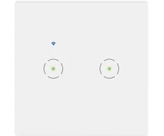 Orno Włącznik „Tuya Smart Home“ dvigubas įleidžiamas „Wi-Fi“ jungiklis, baltas