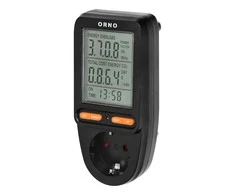 Orno Watomierz, Vatmetras, energijos skaičiuotuvas su LCD ekranu, „Schuko“ versija, juodas