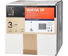 Pakabinamas šviestuvas Orno WAYA lampa wisząca, galingumas max. 1x18W, E27, juoda