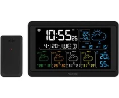 Orno Wielofunkcyjna Daugiafunkcinė meteorologinė stotelė, belaidė, su Wi-Fi, juoda