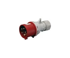 Wtyczka Kištukas SEZ, 5x32A, IP44, 400V, Pilkas/Raudonas