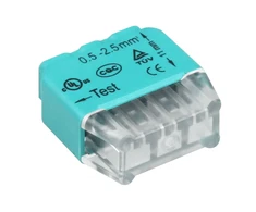 Orno Złączka 3 laidų įspaudžiama instaliacinė jungtis; 0,75–2,5 mm² laidui; IEC 300V/24A; 10 vnt.