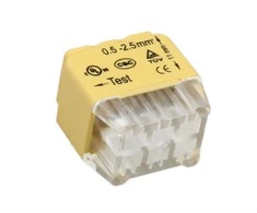 Orno Złączka 6 laidų įspaudžiama instaliacinė jungtis; dvieilė; 0,75–2,5 mm² laidui; IEC 300V/24A; 10 vnt.