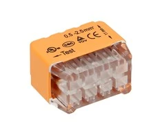 Orno Złączka Įspaudžiama instaliacinė jungtis, 8 laidų, dviejų eilių, 0,75–2,5 mm² laidams, IEC 300V/24A, 50 vnt.