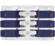 Orno Złączka 3 laidų kompresinė instaliacinė jungtis, dvipusė; bet kokiam 0,75–4 mm² laidui; IEC 250V/32A; 4 vnt. lizdinėje pakuotėje.