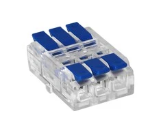 Orno Złączka 3 laidų, dvipusė kompresinė instaliacinė jungtis; bet kokiam 0,75–4 mm² laidui; IEC 250 V / 32 A; 9 vnt. pakuotė.