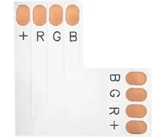 Orno Złączka RGB LED jungtis 10 mm, kampuota „L“ formos