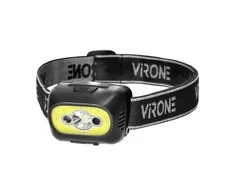 Orno Pakraunamas LED žibintas ant galvos VIRONE, 3W, 350lm, pakraunamas USB, juodos/geltonos sp