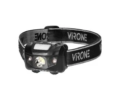 Orno LED žibintas ant galvos VIRONE, 3W, 6000K, 70lm, elementai 3xAAA (neįeina), juodos sp