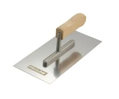 Paca Nerūdijančio plieno mentelė 680 * 130 mm lygi medinė rankena, proline