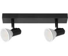 Orno RIO SP 2, sieninis-lubinis šviestuvas, GU10, maks. 2x60W, IP20, juodas
