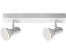 Orno RIO SP 2, sieninis-lubinis šviestuvas, GU10, maks. 2x60W, IP20, baltas