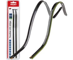Amio Lanksčios šoninės COB LED juostos 2x30 cm 12V, žalia