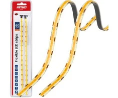 Amio Lanksčios COB LED juostos 2x30 cm 12V, gintarinė