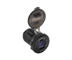 Peiying Automobilinis įkroviklis USB - USB C su Quick Charge Power Delivery ir įtampos matuokliu 48W