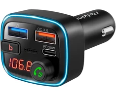 Peiying Automobilinis FM siųstuvas su Bluetooth funkcija