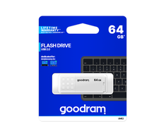 Pendrive Goodram USB 2.0 64GB balta