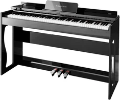 Kruger &amp; Matz Pianino KrugerMatz KMDP-135 skaitmeninis pianinas, blizgiai juodas