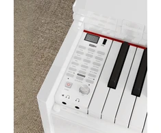 Kruger &amp; Matz Pianino KrugerMatz KMDP-135 skaitmeninis pianinas, blizgiai baltas
