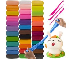 Kruzzel MAGICAL Plastilino SENSO MOLIO POLIMERIO PUTO formelė VAIKAMS 36 vnt.