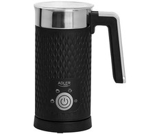 Plakiklis Adler AD 4494 juodas Pieno putotojas - putojimas ir kaitinimas (latte ir cappucino)