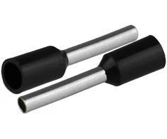 Plastrol Końcówka tulejkowa izolowana do przewodów 1x1mm2; dł tulejki 16,4mm juoda 50 vnt.