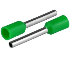 Plastrol Końcówka tulejkowa izolowana do przewodów 1x1mm2; dł tulejki 18,4mm žalia 50 vnt.