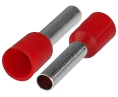 Plastrol Końcówka tulejkowa izolowana do przewodów 1x4mm2; dł tulejki 19,5mm raudona 20 vnt.