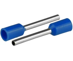 Plastrol Końcówka tulejkowa izolowana do przewodów 10,5mm2; DŁ TULEJKI 18mm Mėlyna 50 vnt.
