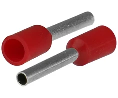 Plastrol Końcówka tulejkowa izolowana do przewodów 1x1mm2; dł tulejki 16,4mm raudona 50 vnt.