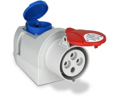 Plastrol Lizdas siłowe stałe 4p + gniazdo 250v 2p+su