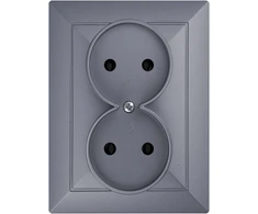 Plastrol Lizdas įleidžiamas dvigubas, 2x2p, 16A, 250V