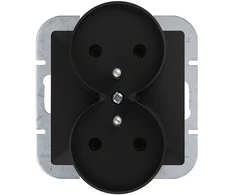 Plastrol Lizdas wtyczkowe podwójne p/t 2x2p+su 16a, 250v pod ramkę