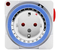 Plastrol Programator czasowy, Mechaninis, 24h; ip20 schuko